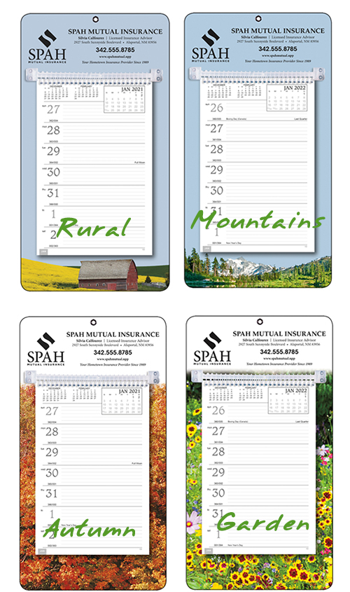 Span-A-Year Laminated with Marker Wall Calendar for 2022.